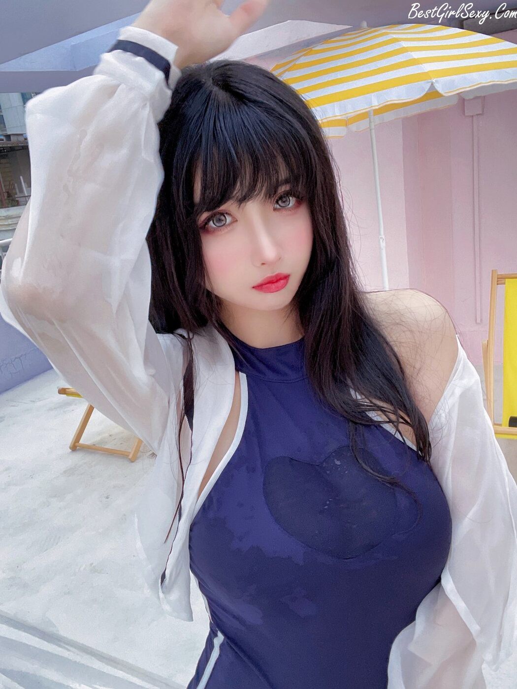 Coser@rioko凉凉子 Vol.068 天台竞泳 B