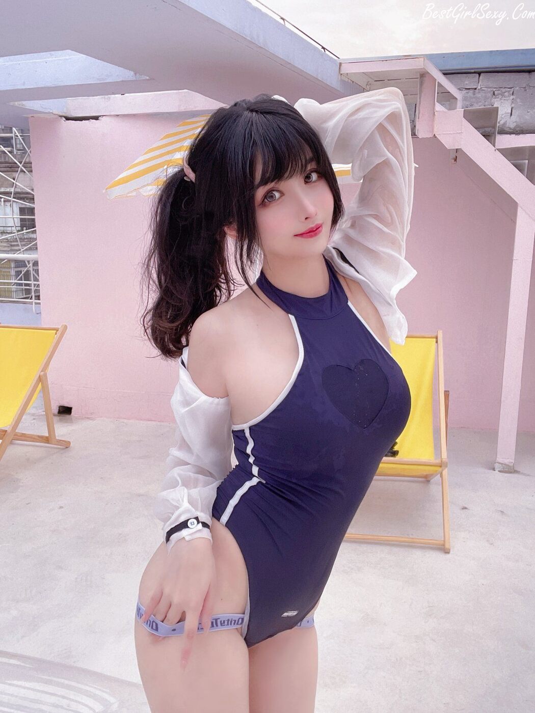 Coser@rioko凉凉子 Vol.068 天台竞泳 B