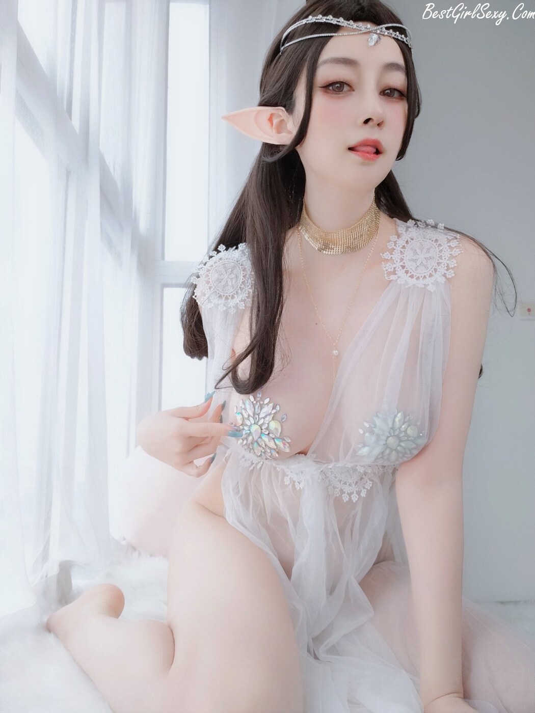 Coser@白银81 Vol.073 精灵宝石内衣