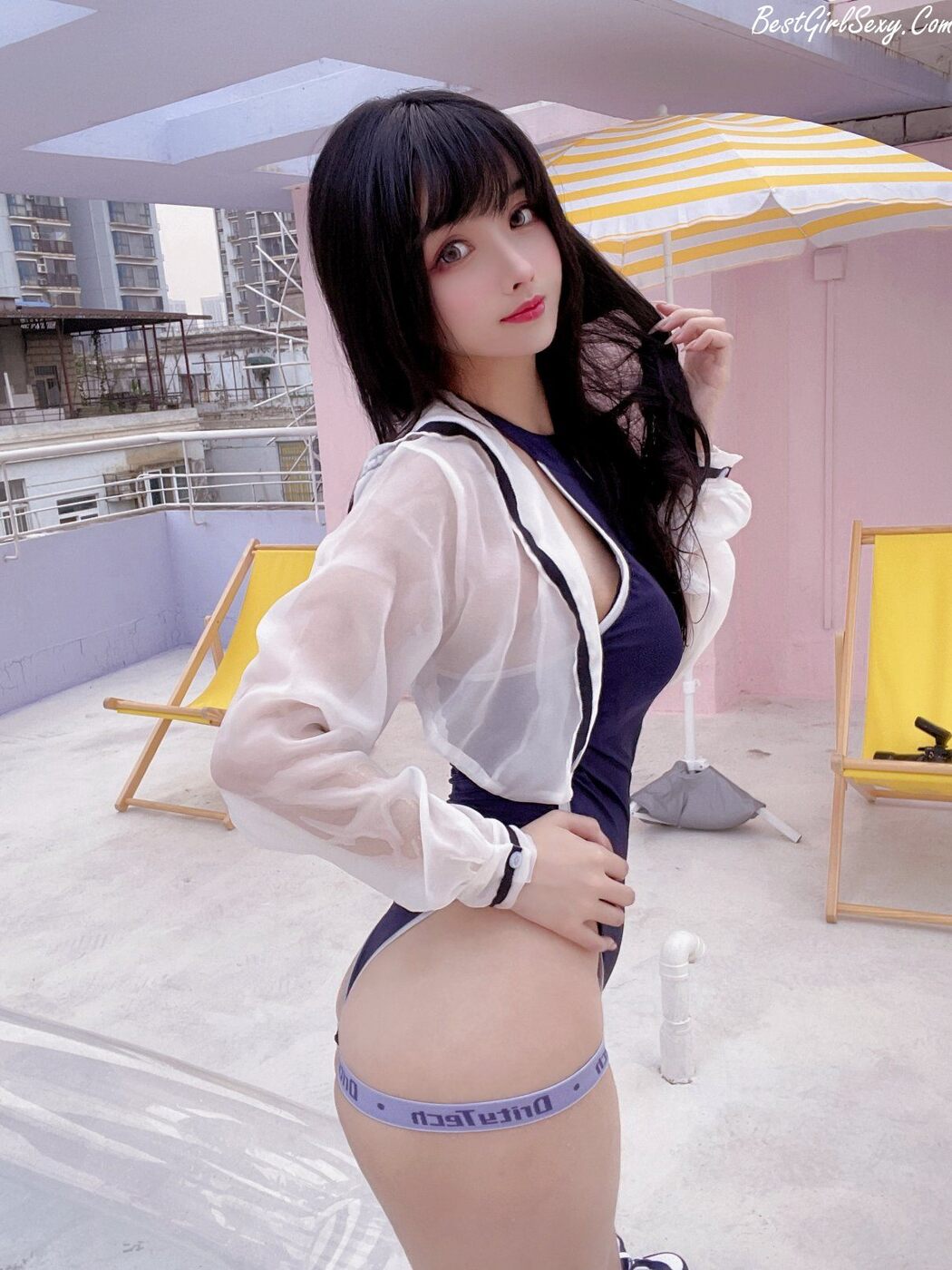 Coser@rioko凉凉子 Vol.068 天台竞泳 B