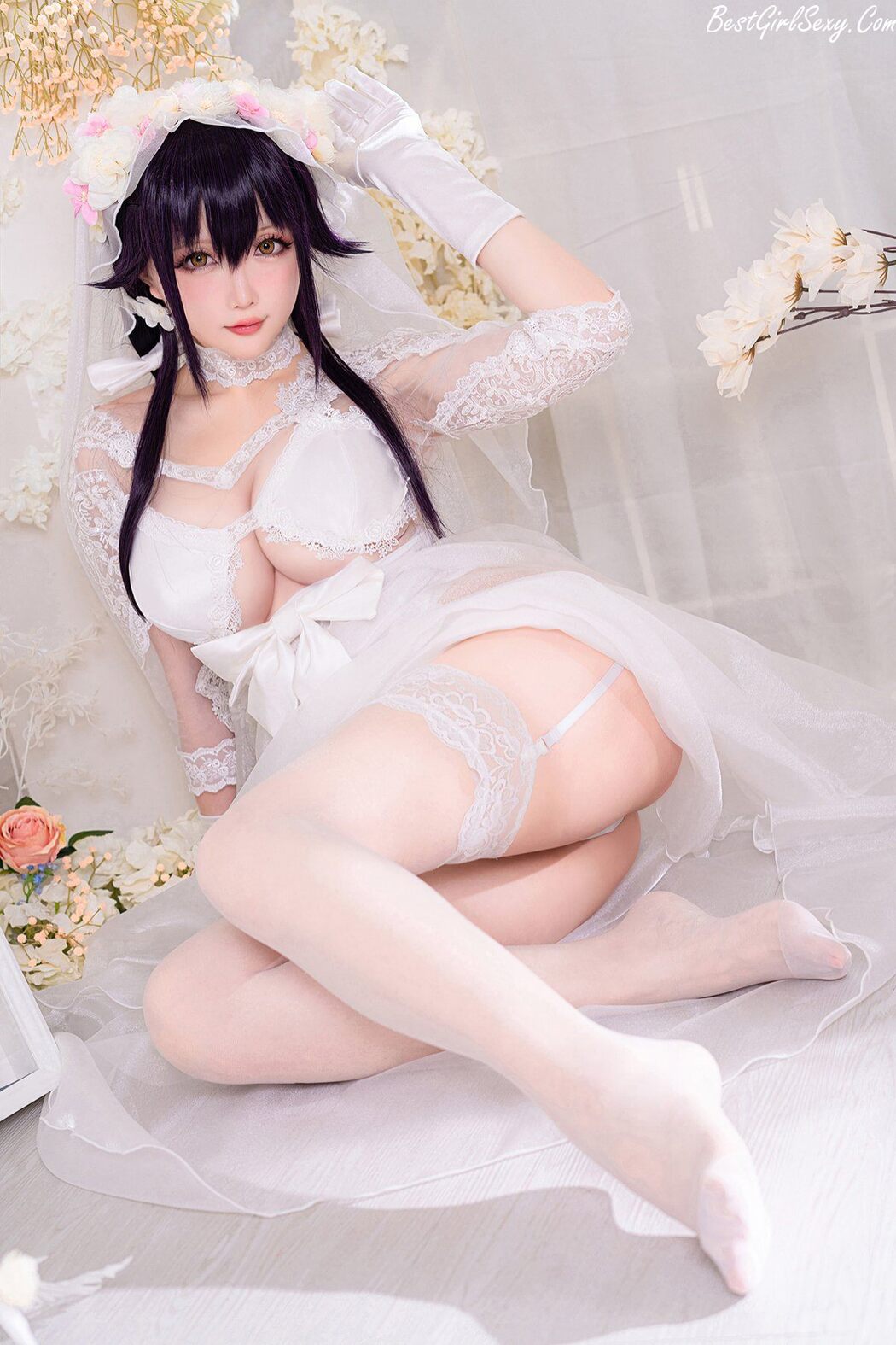 Coser@小姐姐星之迟迟 Vol.087 纯白と漆黑 电子包 E Cover Photo