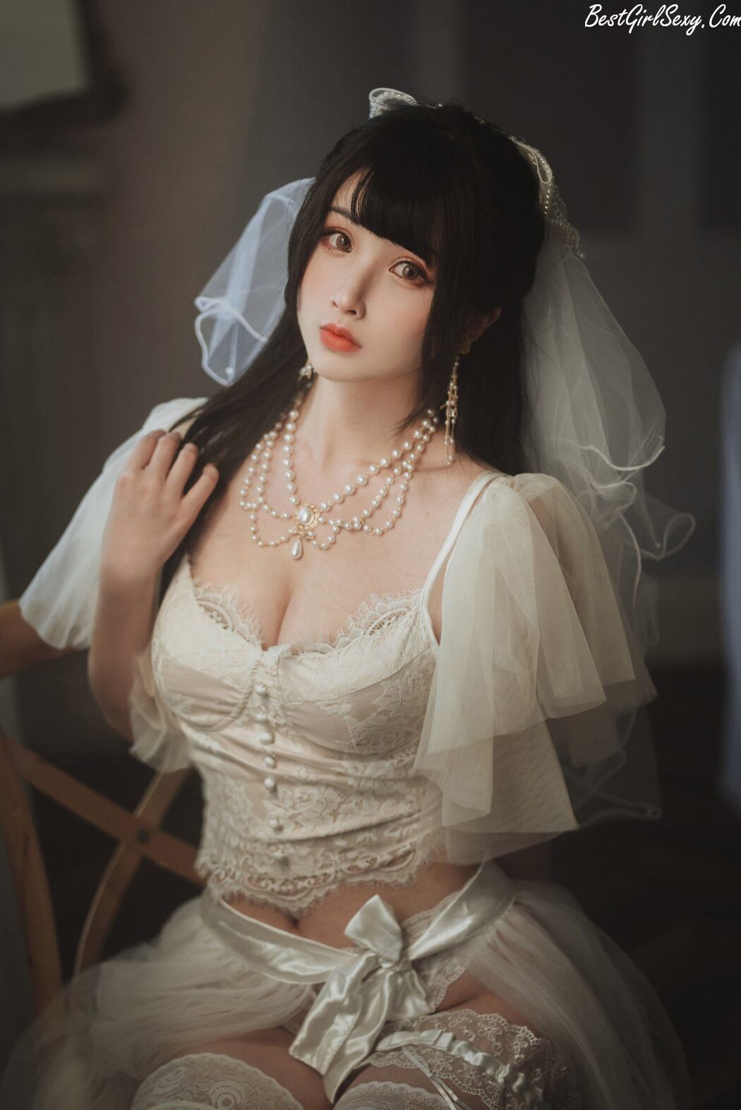 Coser@rioko凉凉子 Vol.069 透明婚纱