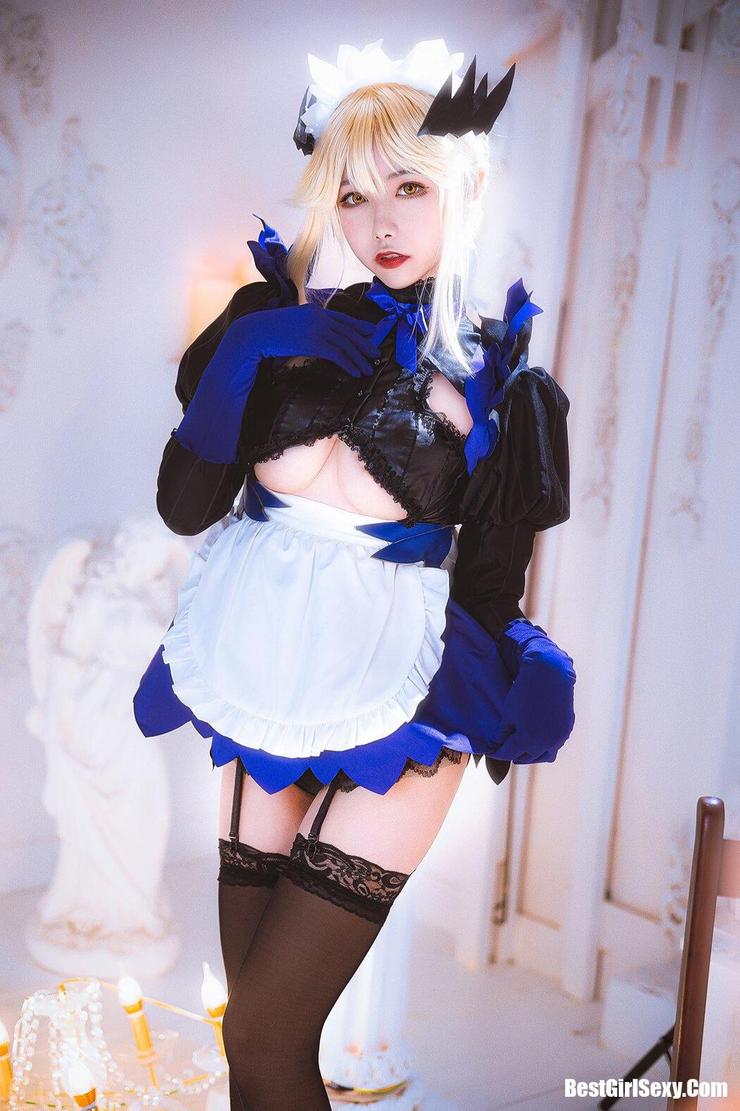 Coser@Momoko葵葵 Vol.011 黑枪呆女仆 Cover Photo