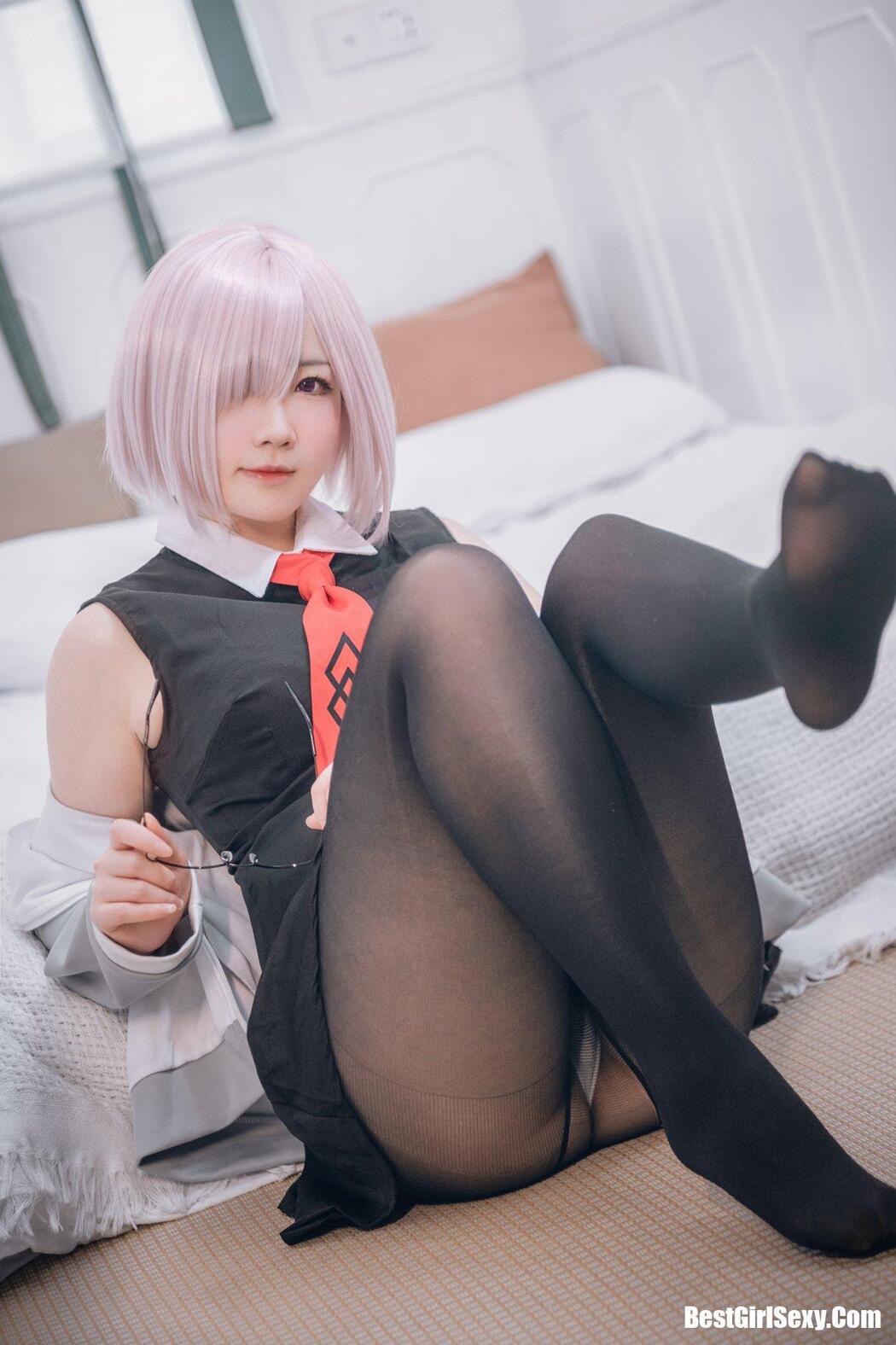 Coser@微肉感萌妹是本末末 玛修常服 猫咪下着