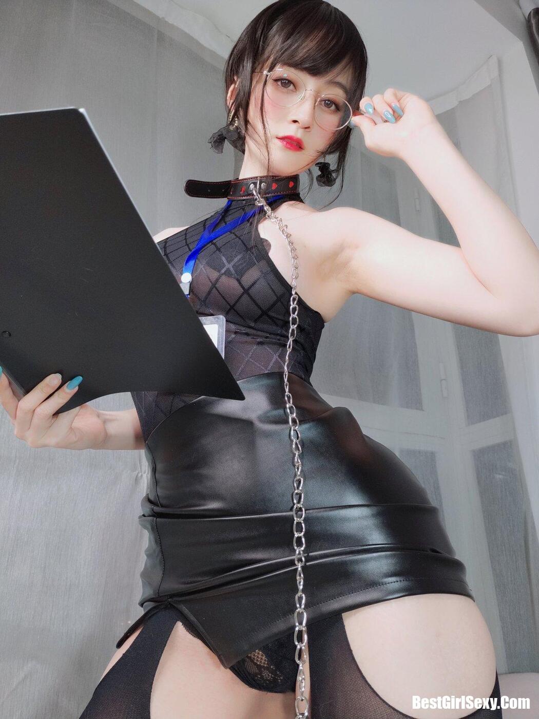 Coser@白银81 自撮り4(黑丝情趣)