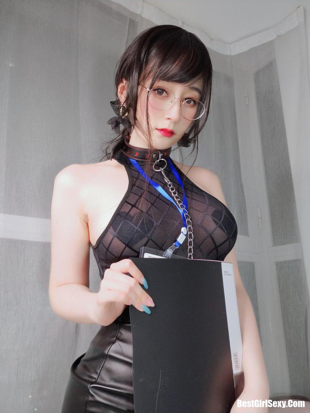 Coser@白银81 自撮り4(黑丝情趣)