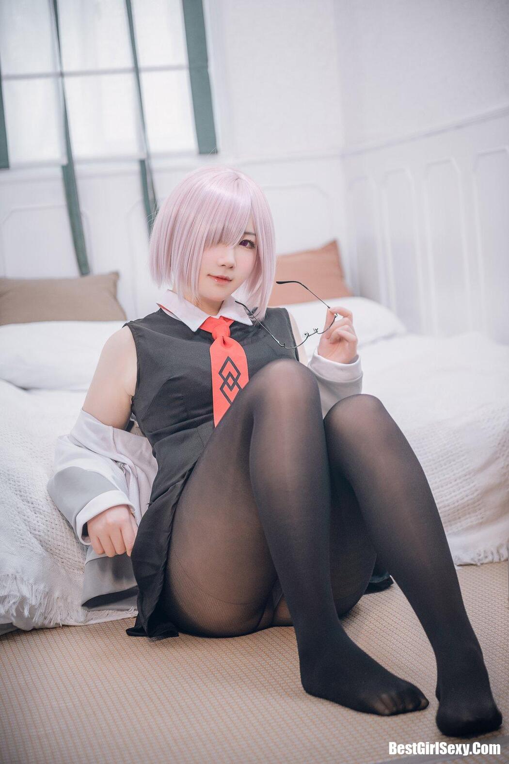 Coser@微肉感萌妹是本末末 玛修常服 猫咪下着