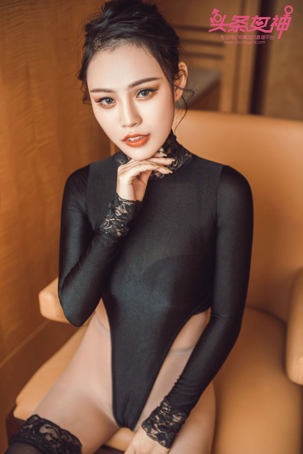 kitty "Pan Pacific Swimsuit Black Silk High Cross" [Headline Goddess Toutiaogirls]