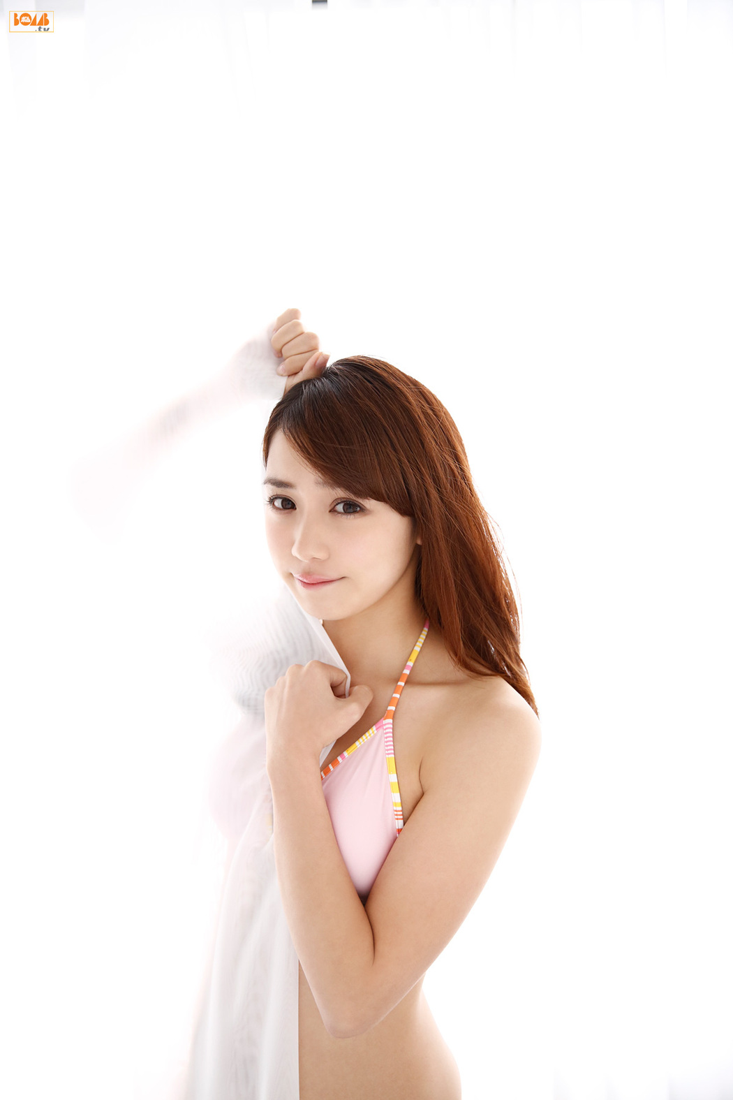 Makoto Okunaka "Let's fly Mako-chan!" [Bomb.TV] January 2015 issue