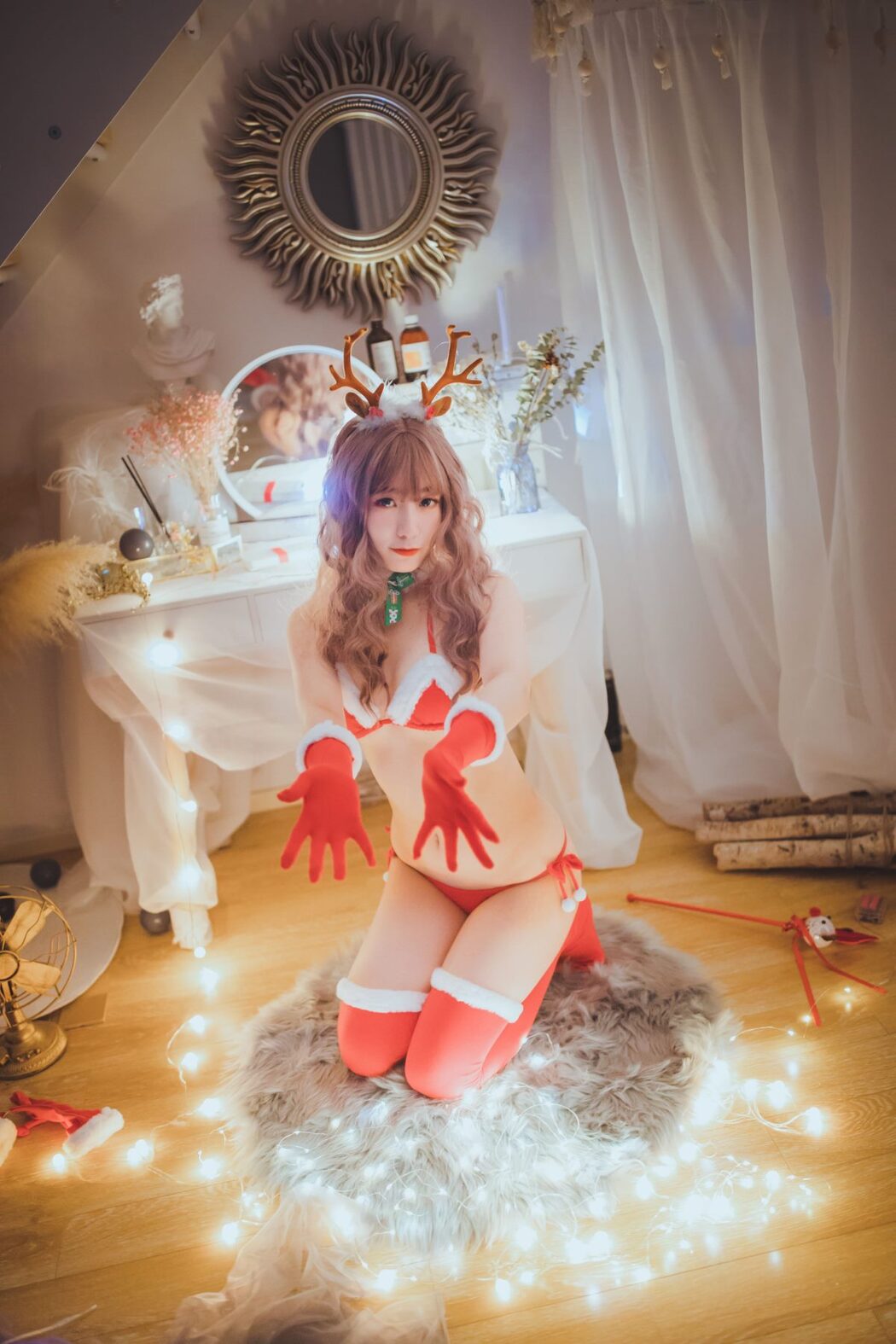 Coser@甜糖大魔王 Vol.002 双人圣诞麋鹿