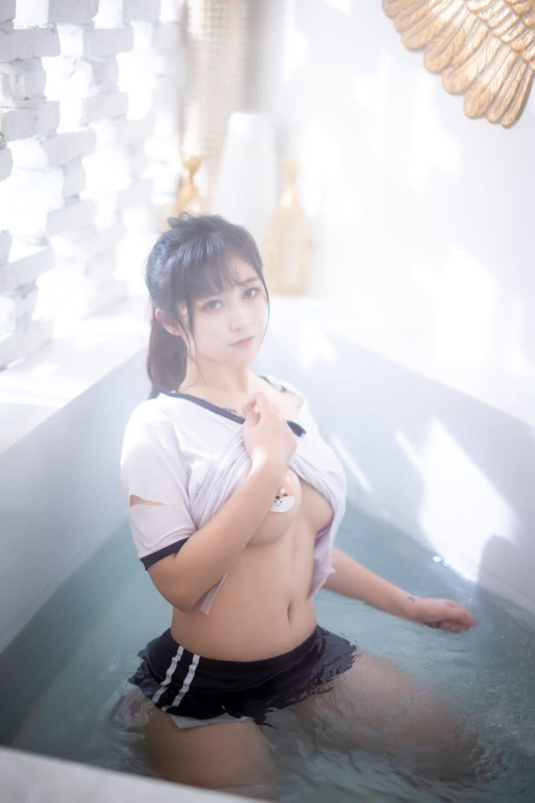 Coser@奇行家狗崽 Vol.001 浴场的体操服