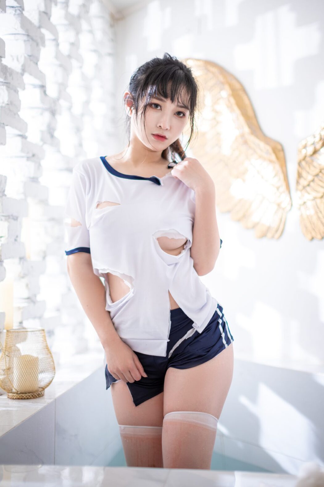 Coser@奇行家狗崽 Vol.001 浴场的体操服