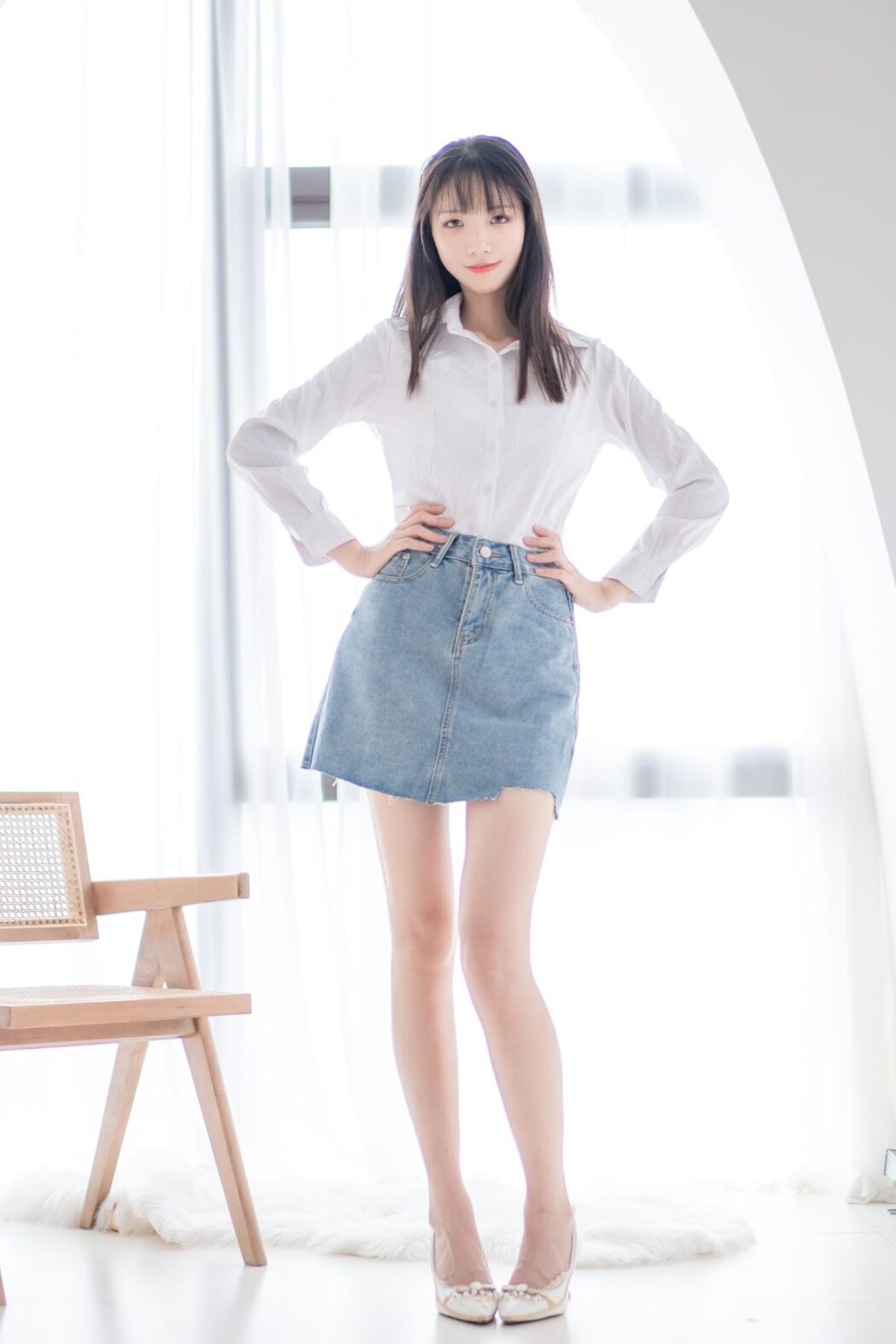 Coser@西瓜少女 Vol.023 衬衫牛仔裙