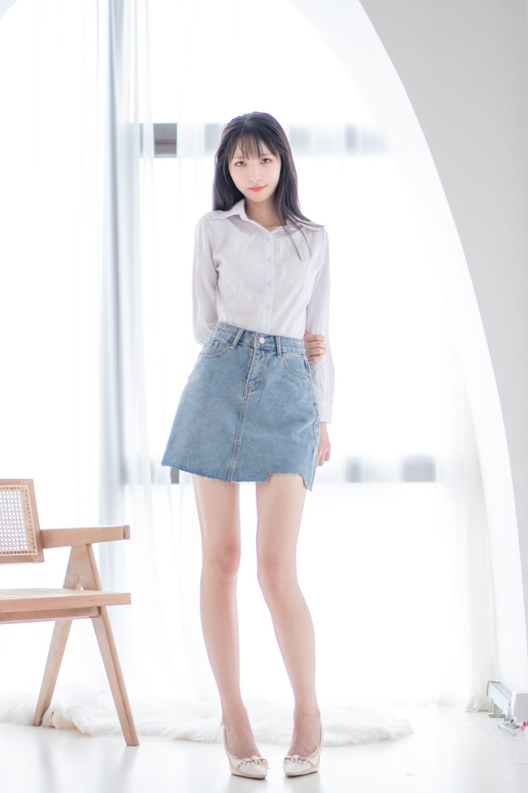 Coser@西瓜少女 Vol.023 衬衫牛仔裙