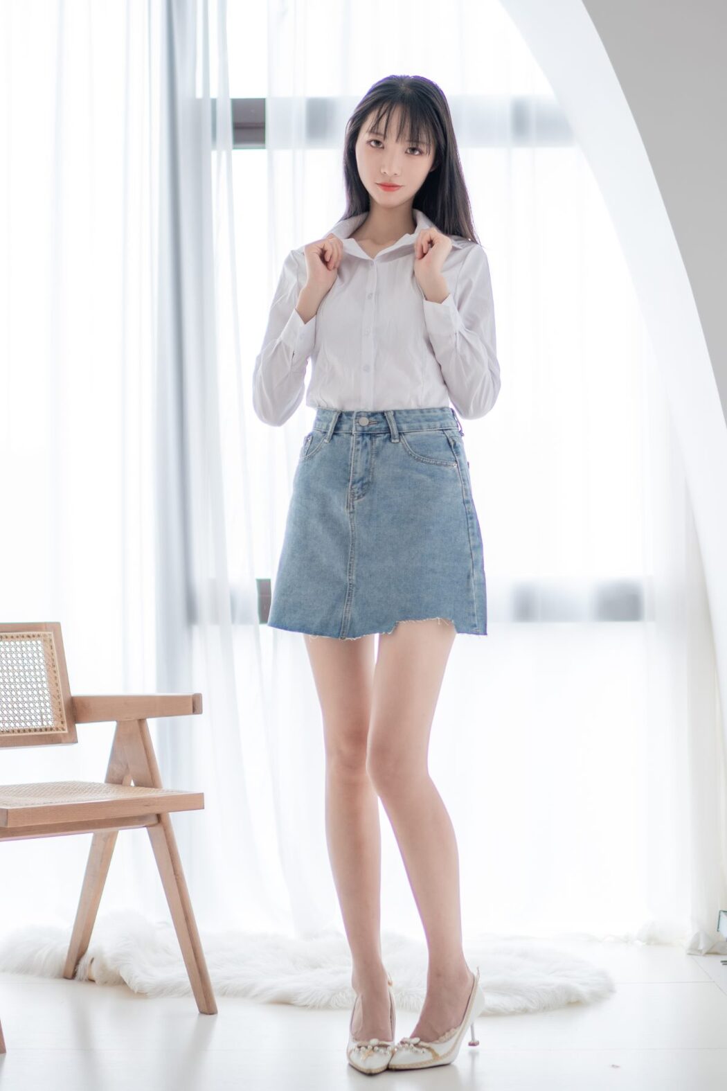 Coser@西瓜少女 Vol.023 衬衫牛仔裙