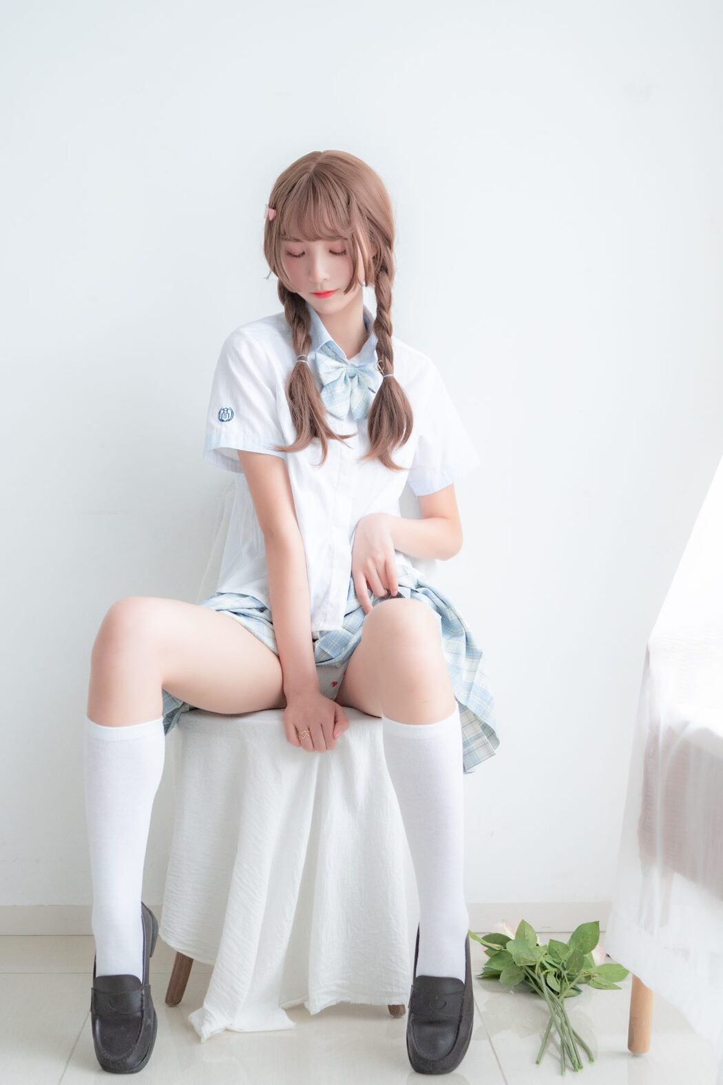 Coser@西瓜少女 Vol.012 民宿私房淡蓝JK