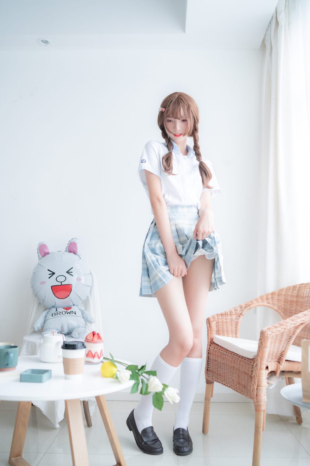 Coser@西瓜少女 Vol.012 民宿私房淡蓝JK