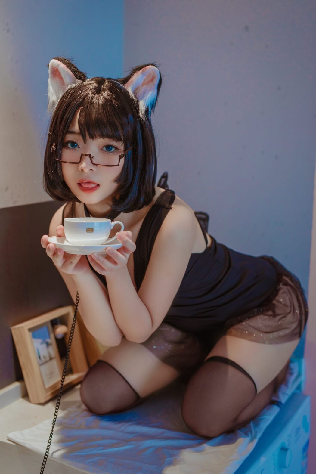 Coser@yuuhui玉汇 Vol.001 猫猫头黑裙子