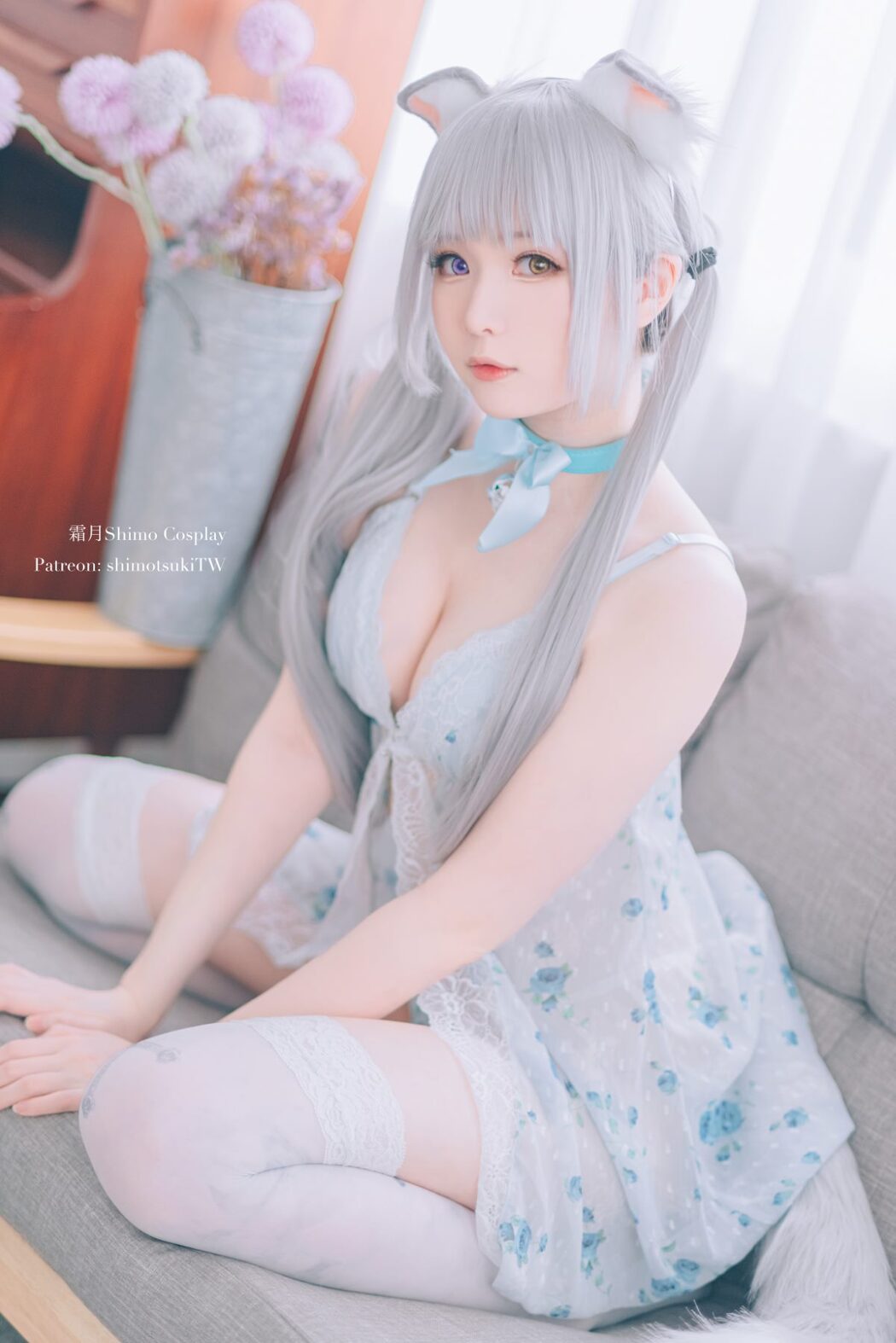 Coser@霜月shimo Vol.032 ベビードールと灰色ねこ