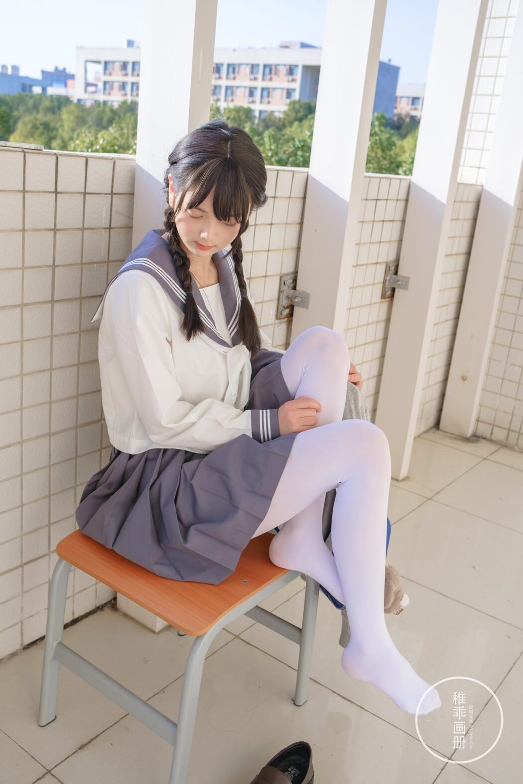 Coser@稚乖画册 Vol.003 晴空03 双马尾JK