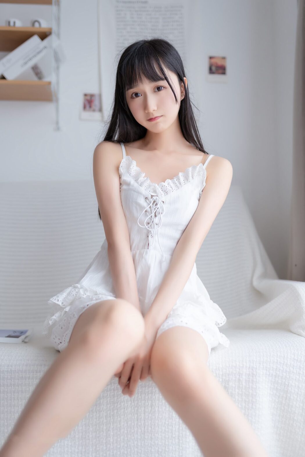 Coser@木绵绵OwO Vol.046 白色睡裙
