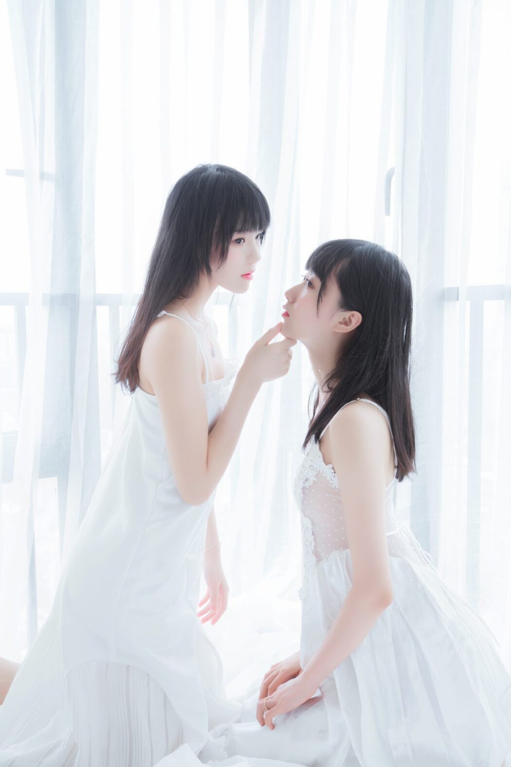 Coser@木绵绵OwO Vol.023 朝 白裙 and 白裙