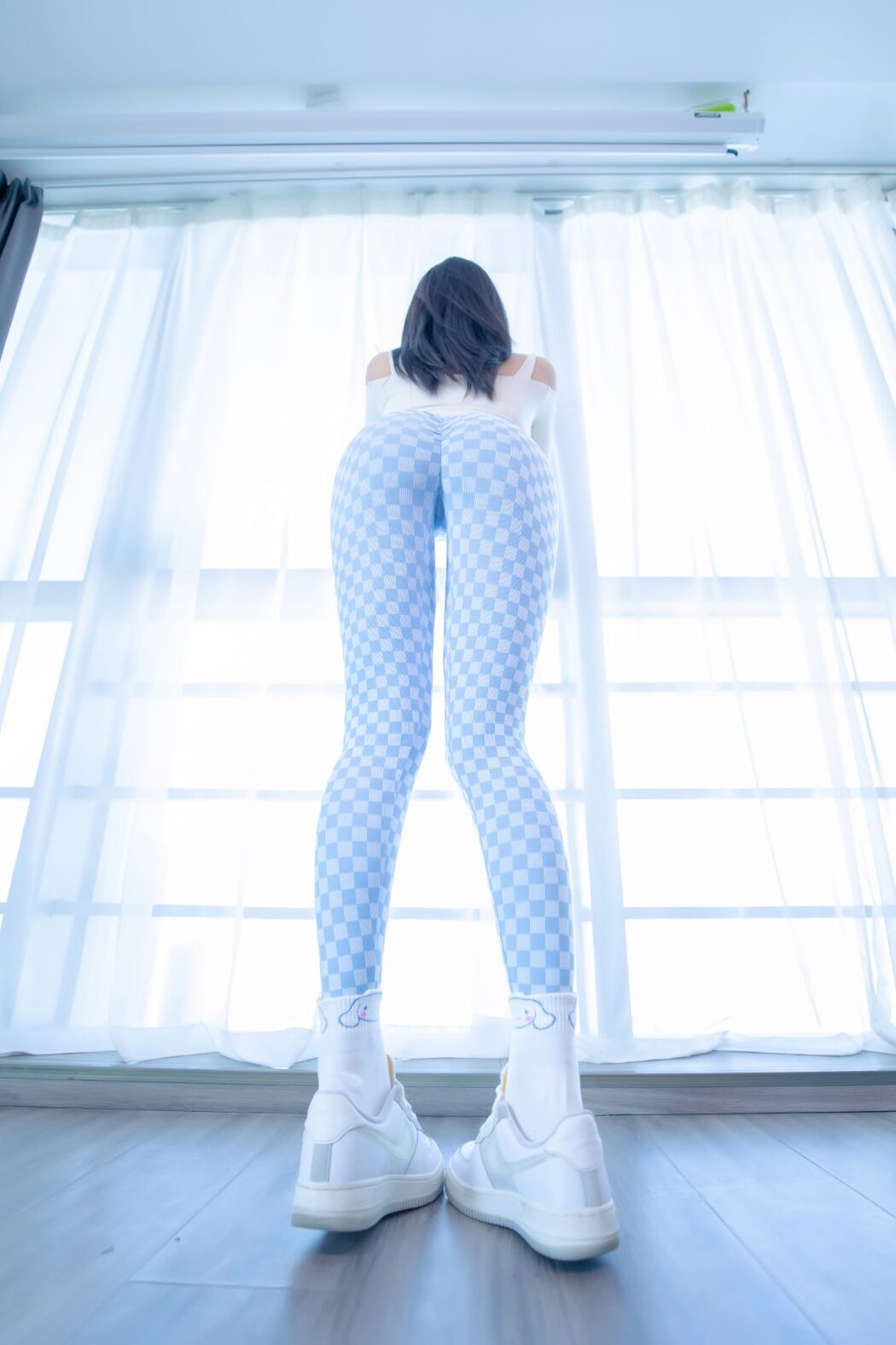 Coser@神楽坂真冬 Vol.083 蓝白格