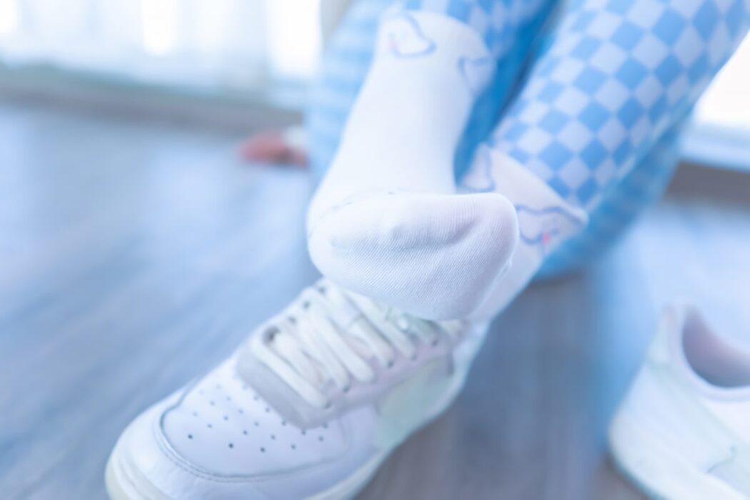 Coser@神楽坂真冬 Vol.083 蓝白格