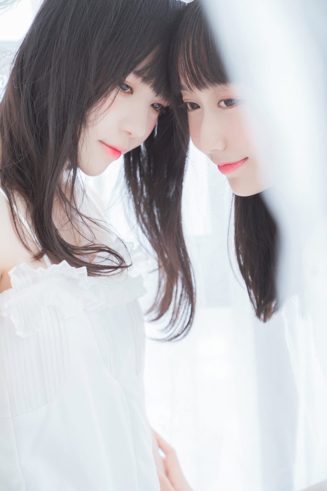 Coser@木绵绵OwO Vol.023 朝 白裙 and 白裙