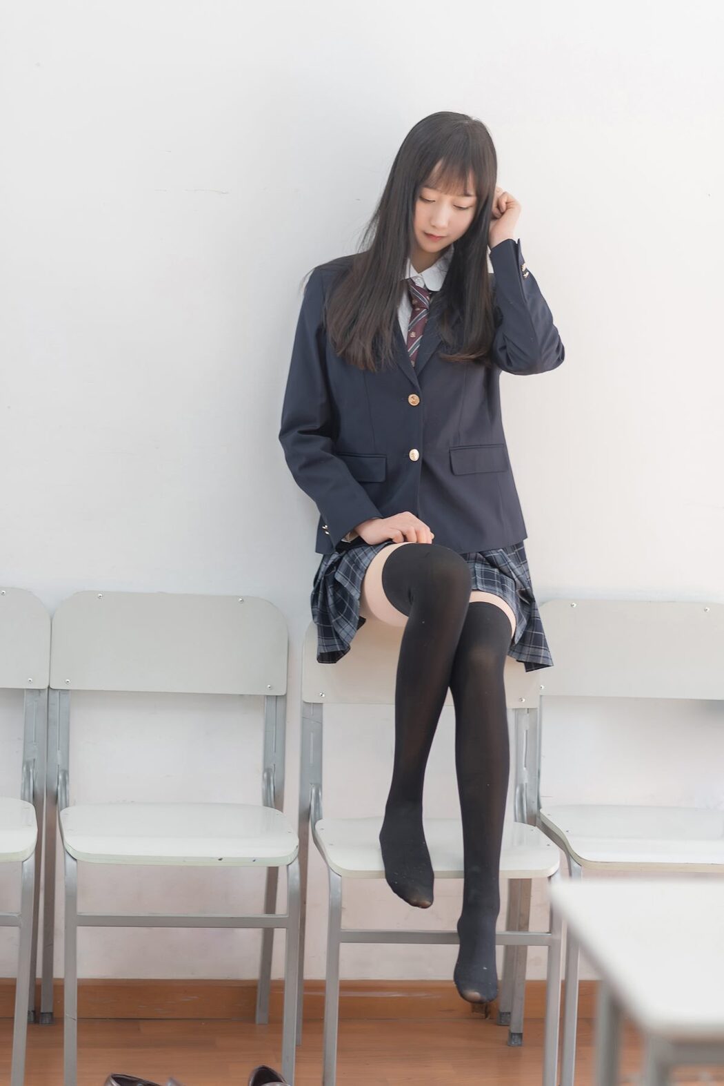 Coser@木绵绵OwO Vol.018 JK黑丝