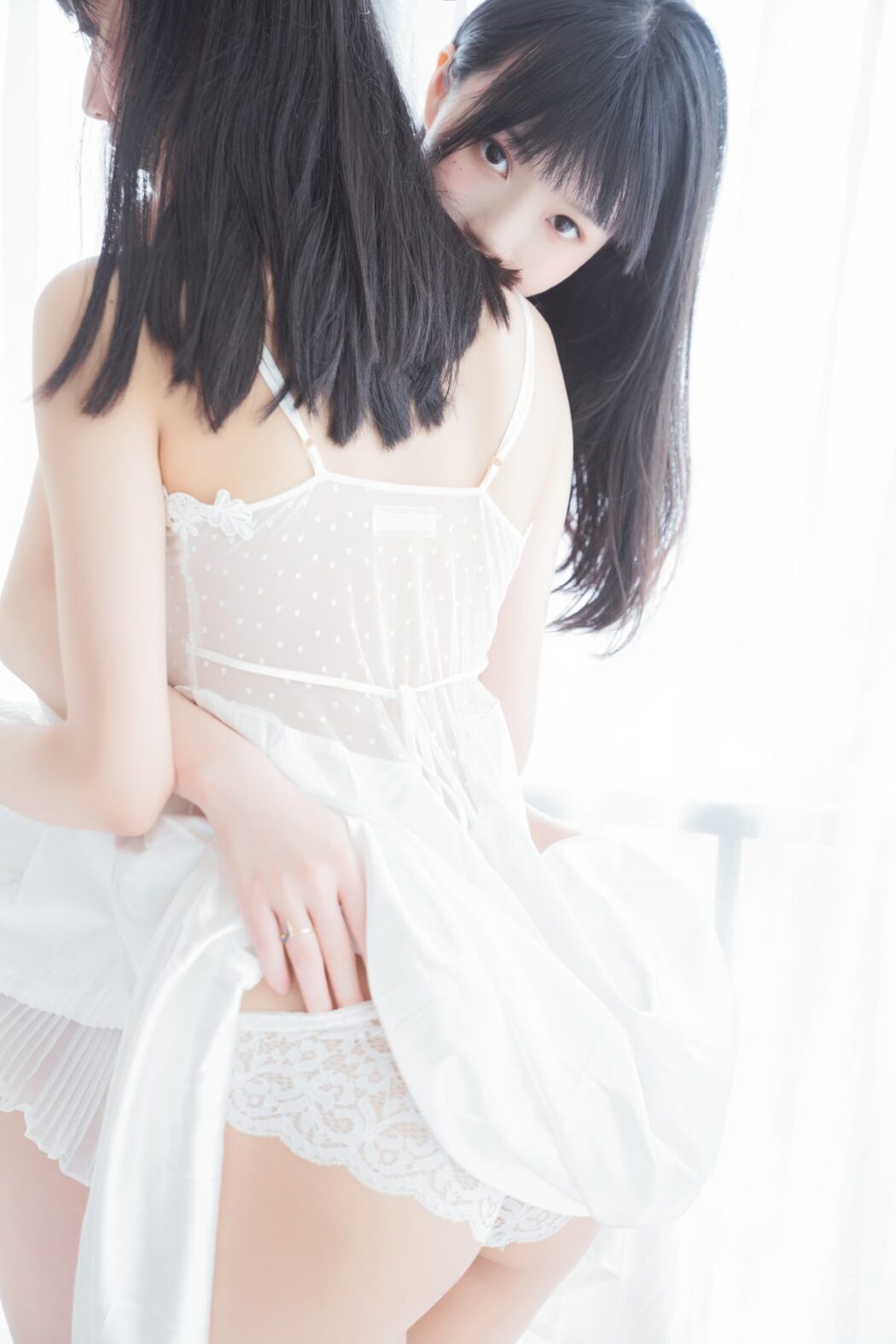 Coser@木绵绵OwO Vol.023 朝 白裙 and 白裙