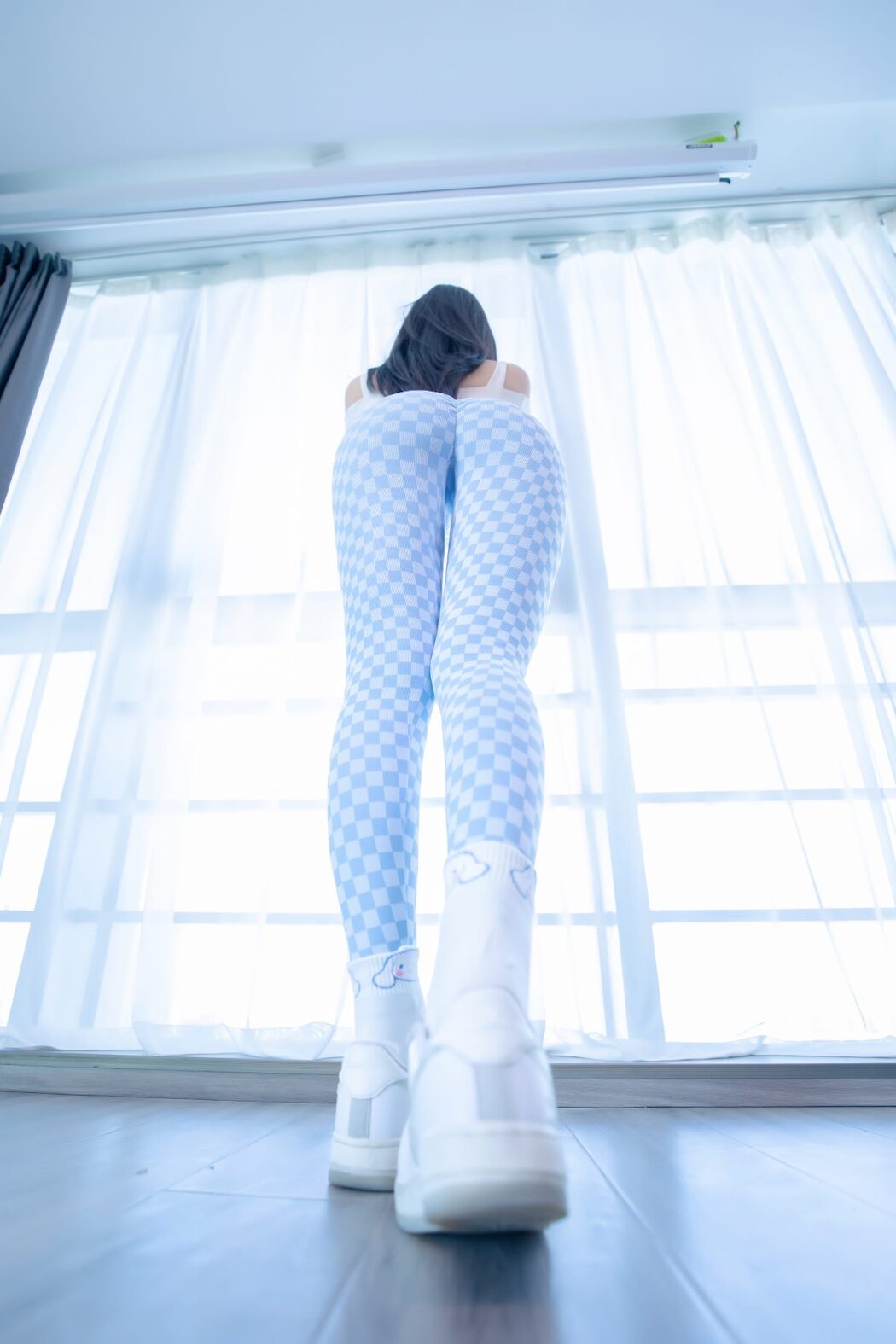 Coser@神楽坂真冬 Vol.083 蓝白格