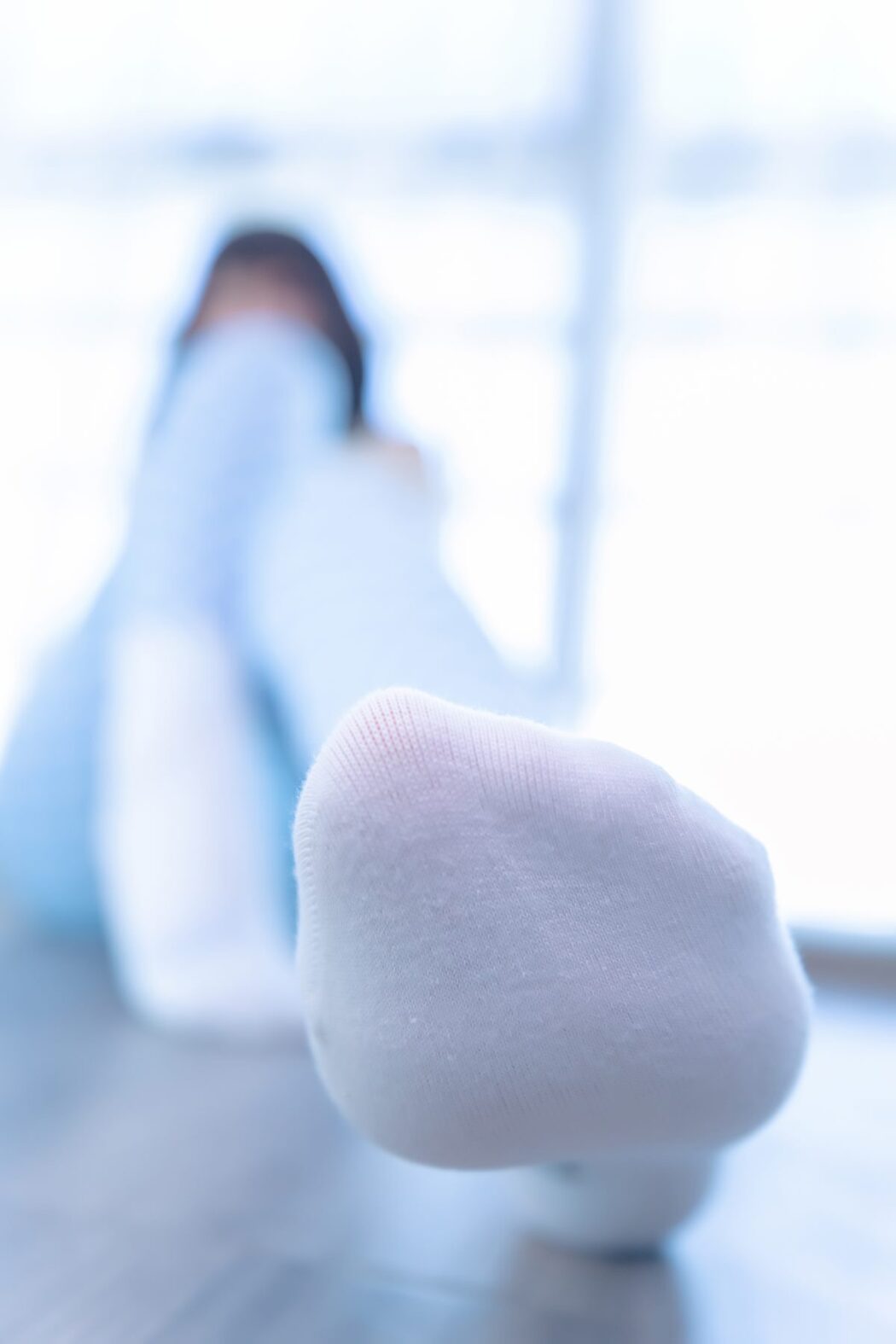 Coser@神楽坂真冬 Vol.083 蓝白格