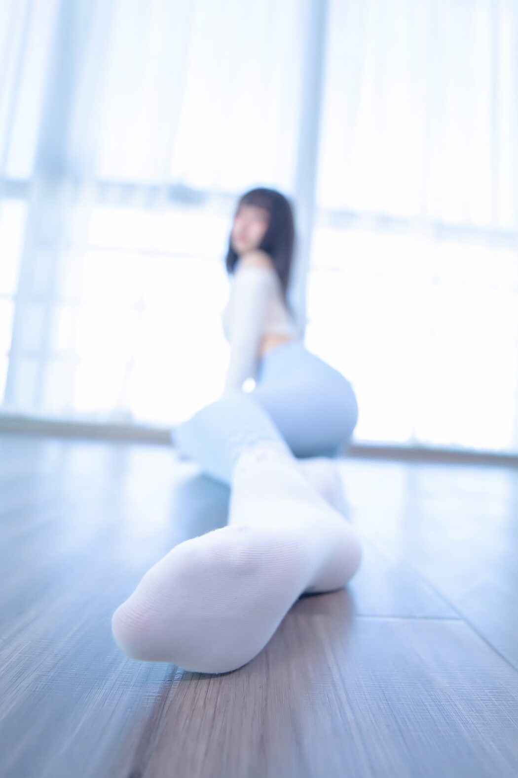 Coser@神楽坂真冬 Vol.083 蓝白格