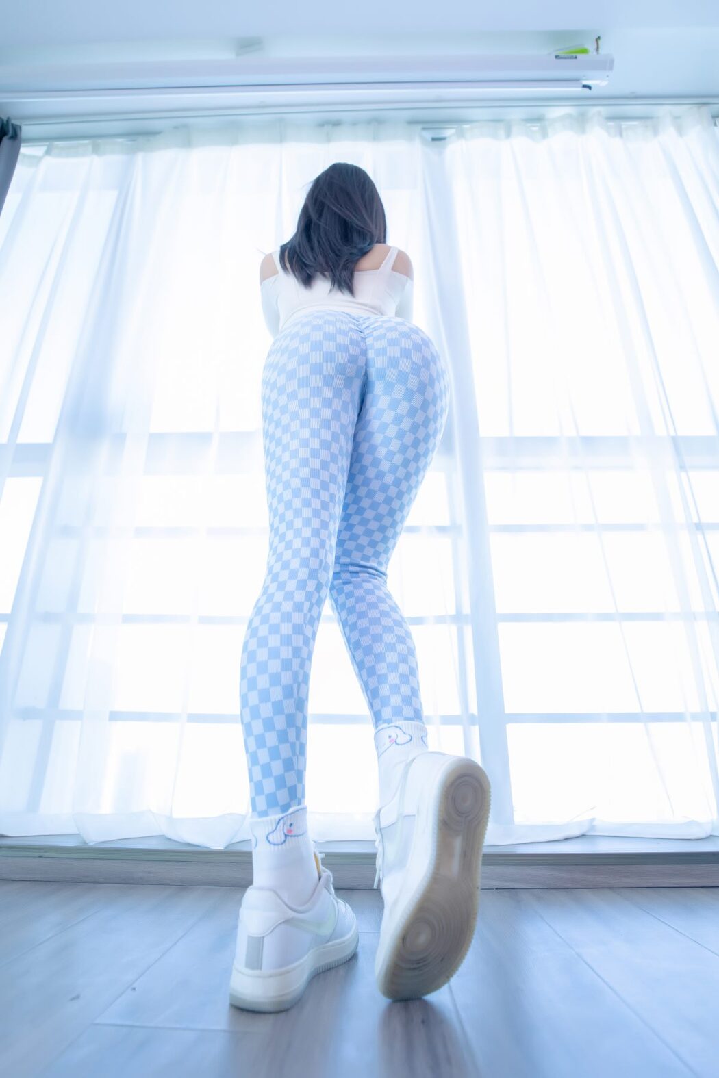 Coser@神楽坂真冬 Vol.083 蓝白格