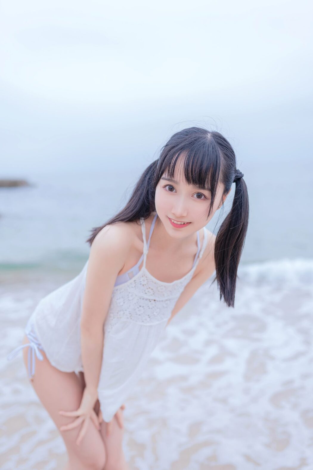 Coser@木绵绵OwO Vol.024 海边白色比基尼电子版