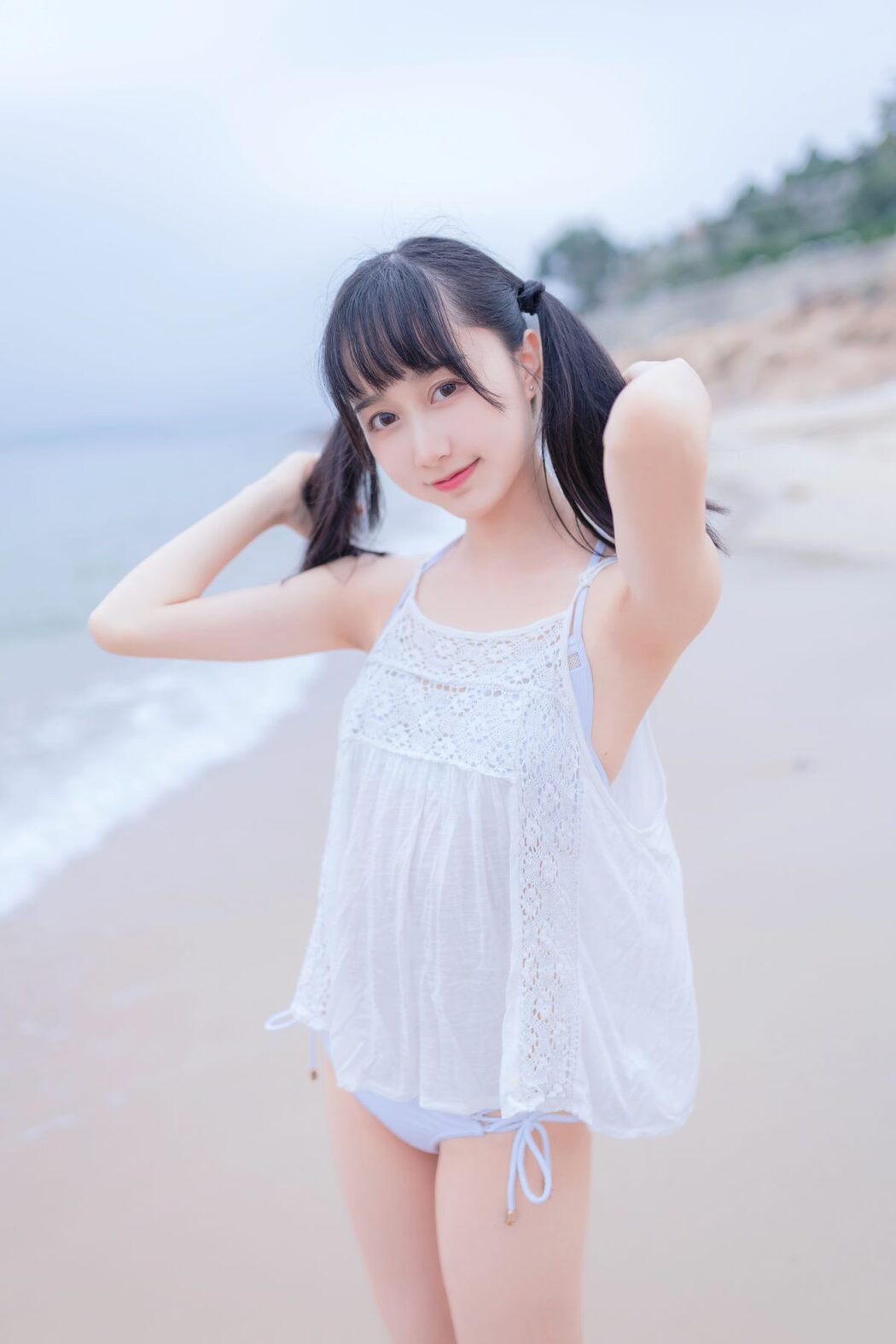 Coser@木绵绵OwO Vol.024 海边白色比基尼电子版