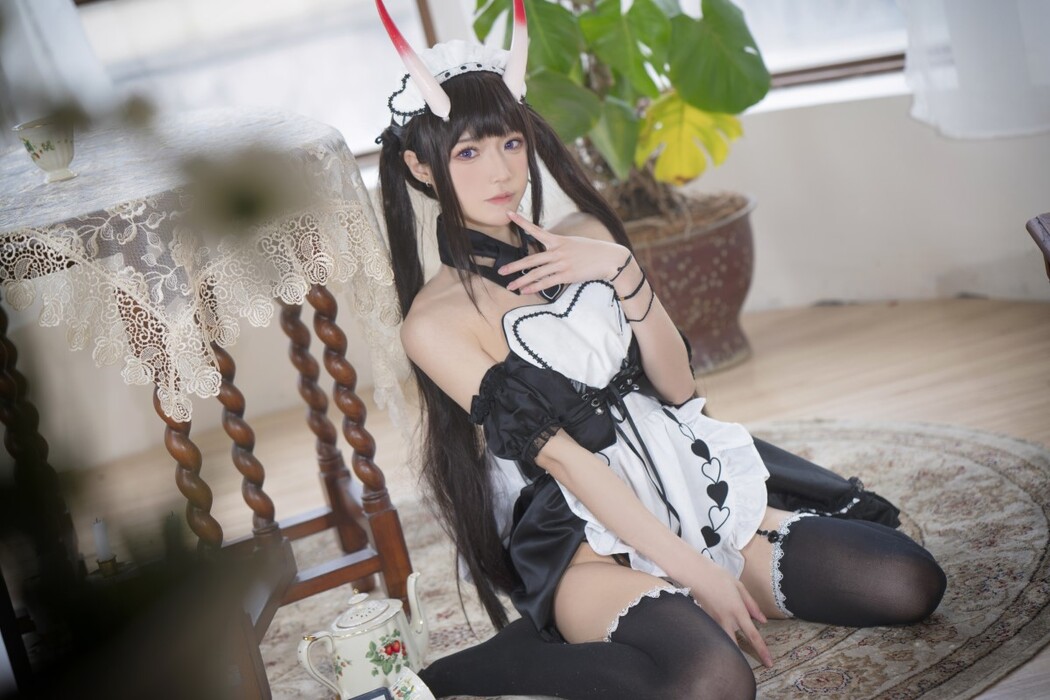 Coser@阿包也是兔娘 Vol.048 1月舰长图包 能代女仆