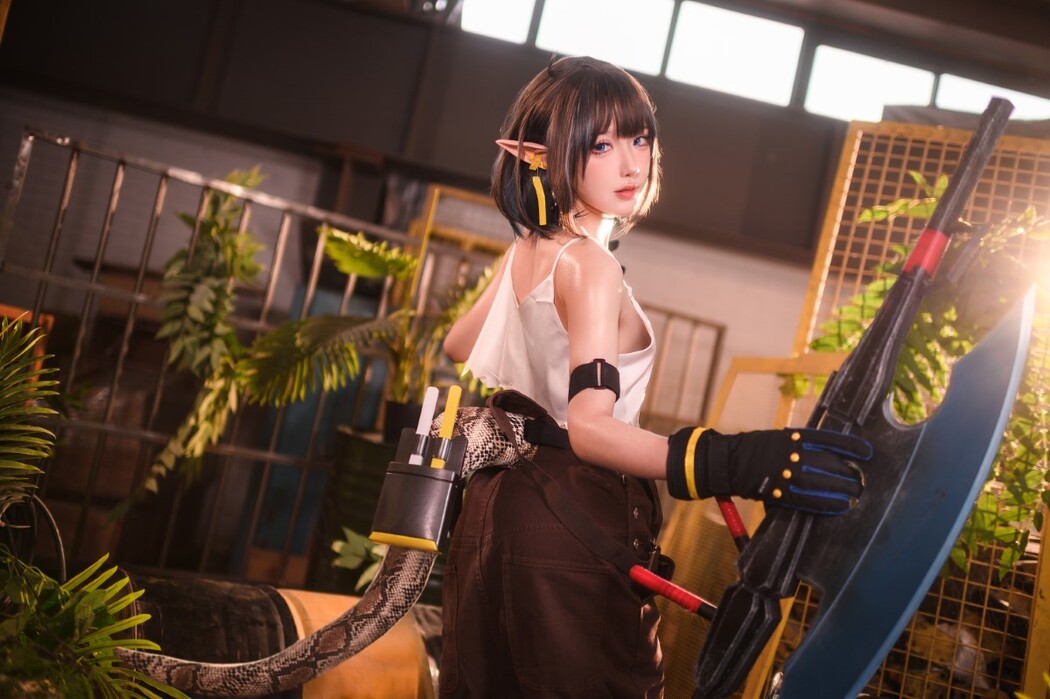 Coser@阿包也是兔娘 Vol.050 06月舰长 明日方舟 森蚺