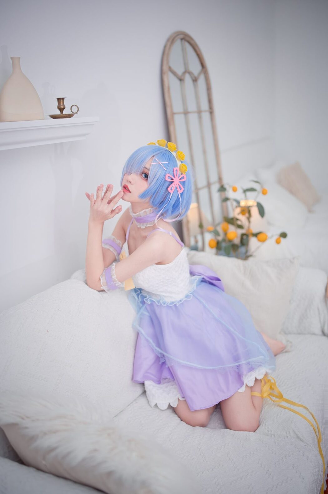 Coser@花柒Hana Vol.002 蕾姆CLEAR DRESS