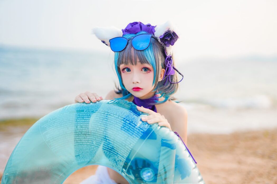 Coser@日奈娇 Vol.026 柴郡猫泳装