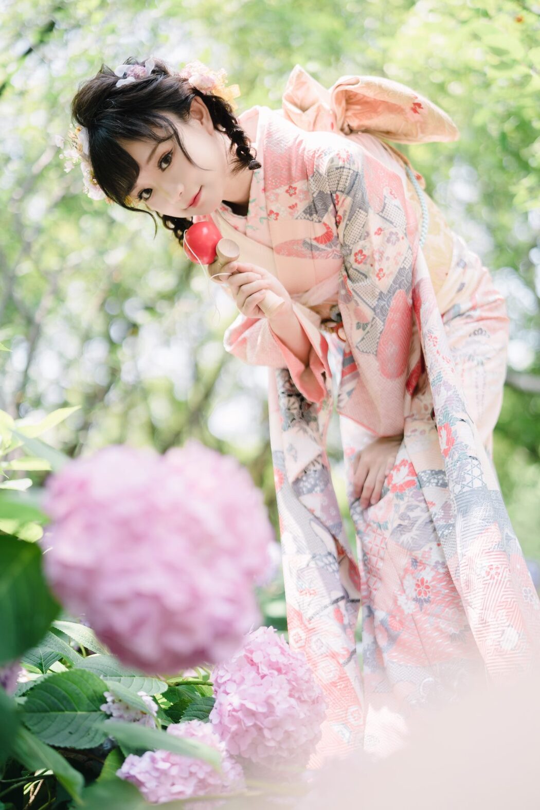 Coser@花柒Hana Vol.009 绣球花和服