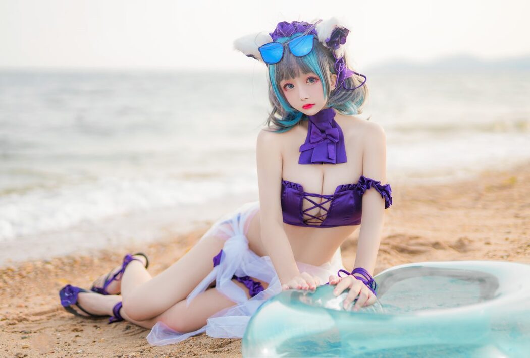 Coser@日奈娇 Vol.026 柴郡猫泳装