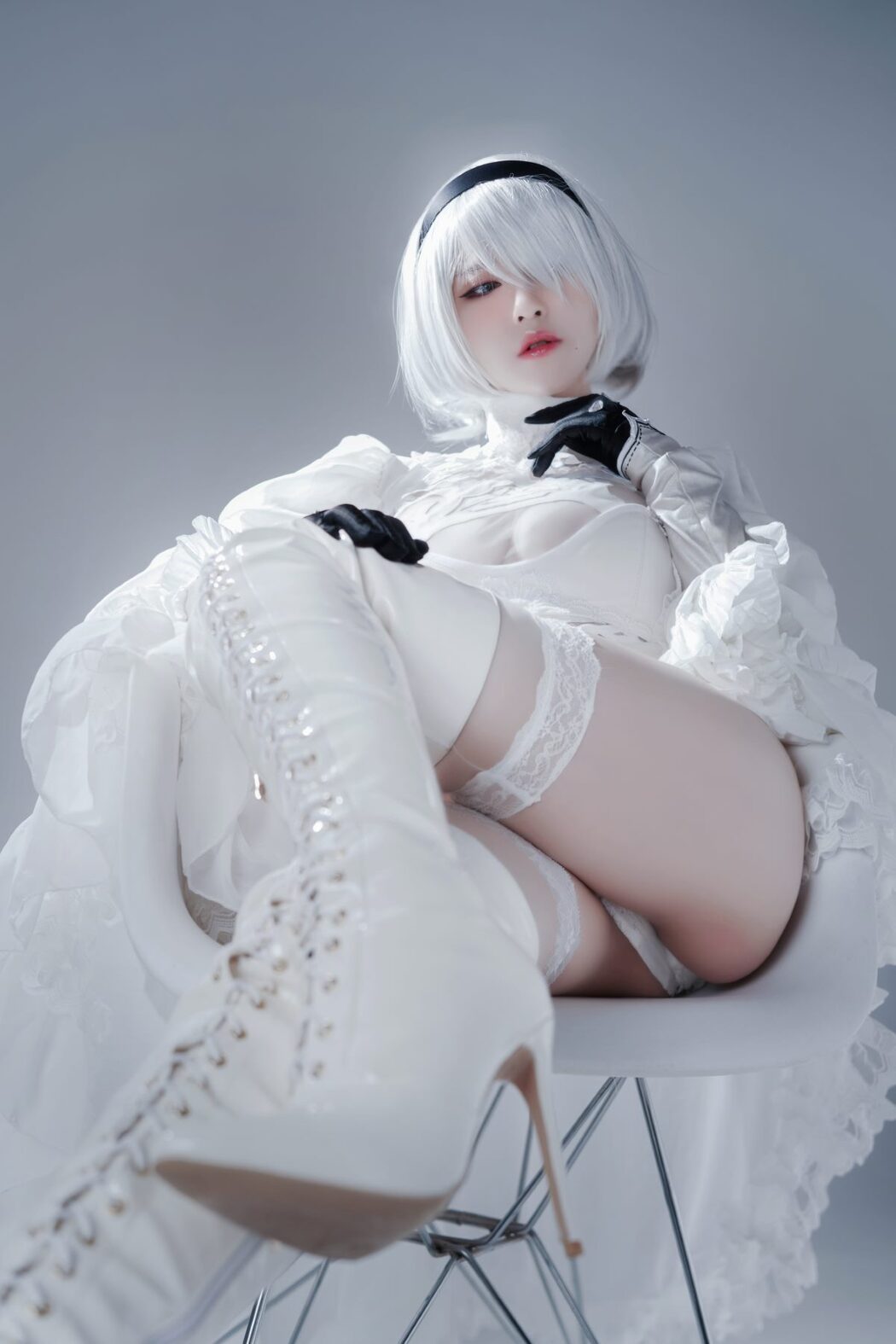 Coser@半半子 Vol.030 Automataヨルハ二号B型 白いドレス