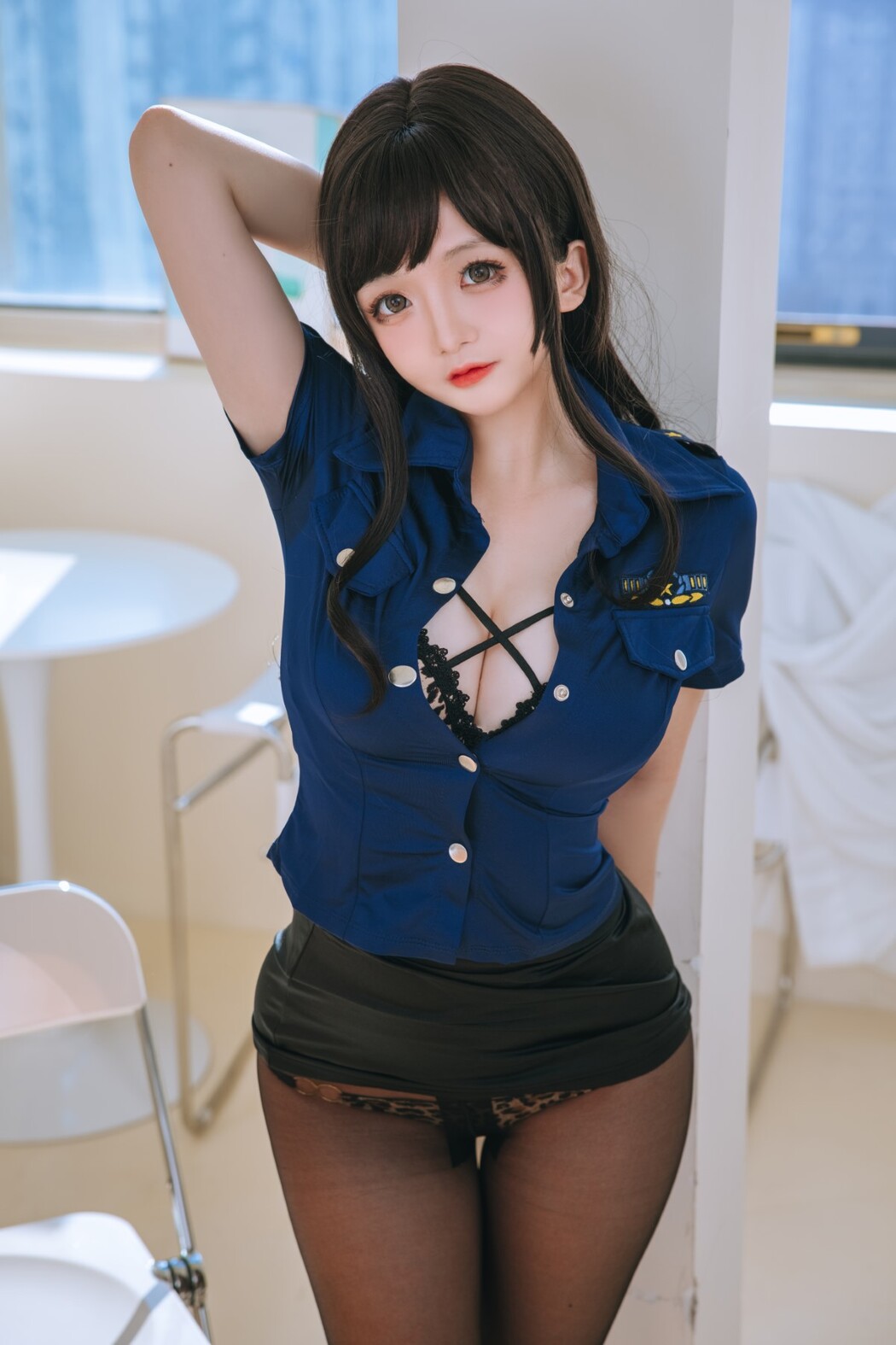 Coser@日奈娇 Vol.038 豹纹女警 A