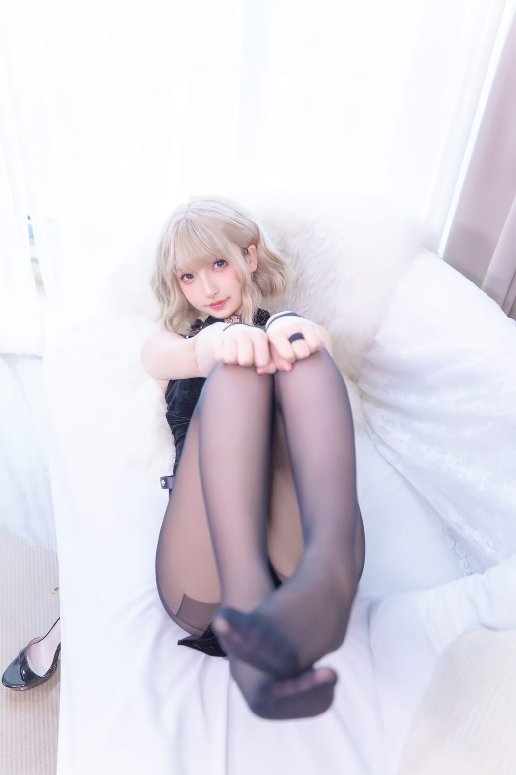 Coser@神楽坂真冬 Vol.100 黑丝旗袍