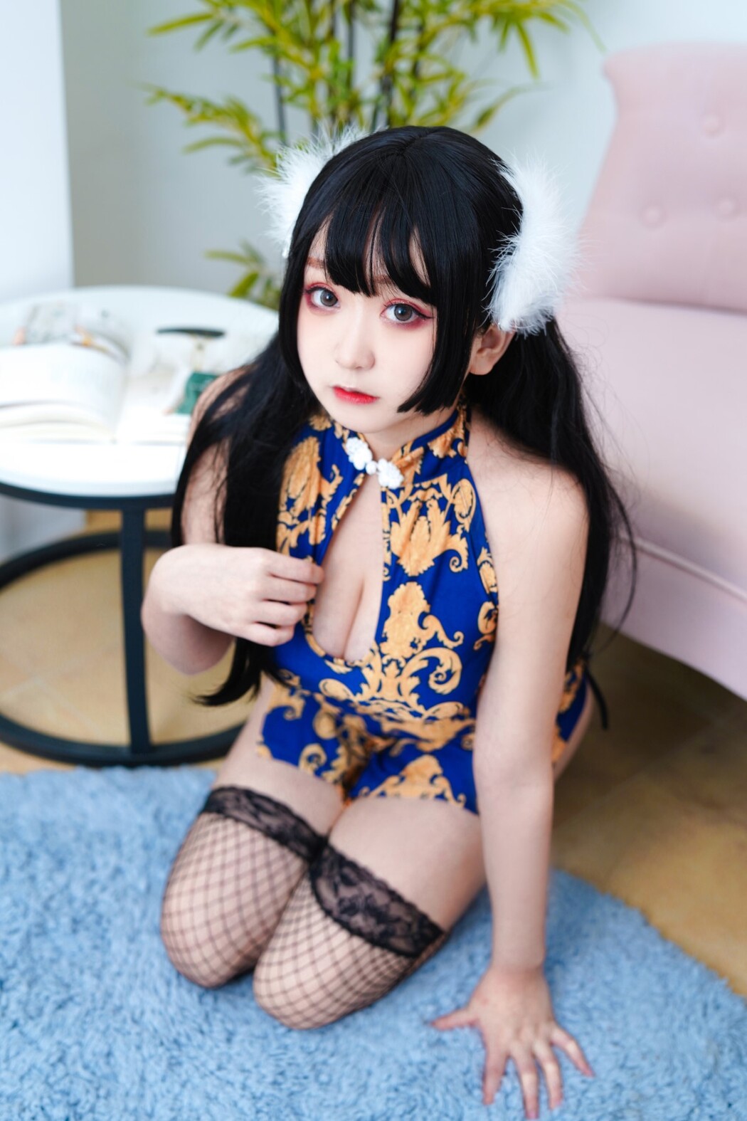 Coser@恩田直幸 Vol.020 蓝色旗袍