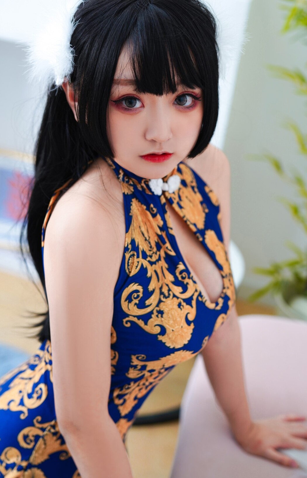 Coser@恩田直幸 Vol.020 蓝色旗袍