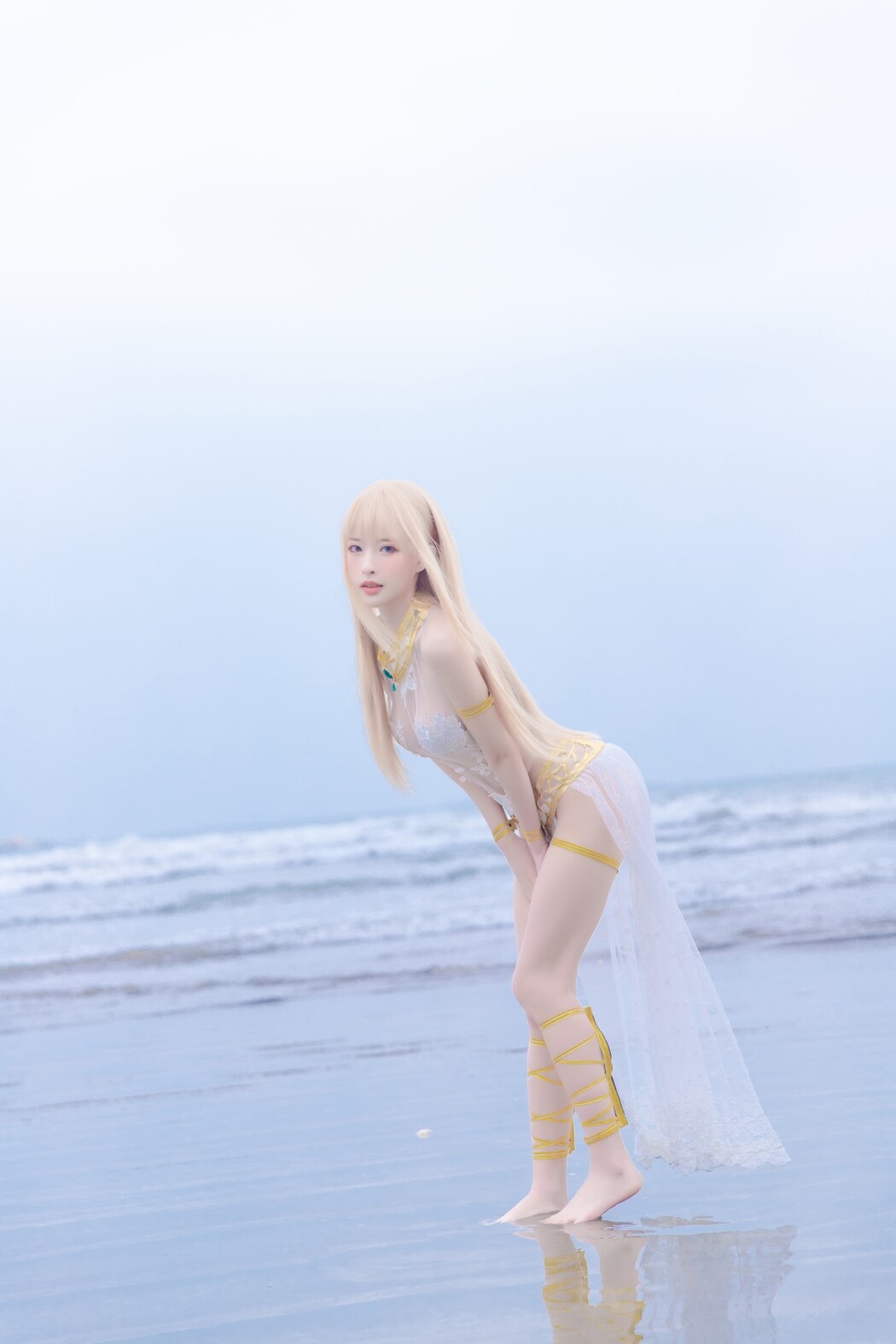 Coser@清水由乃 Vol.023 玛丽萝丝 白色泳衣