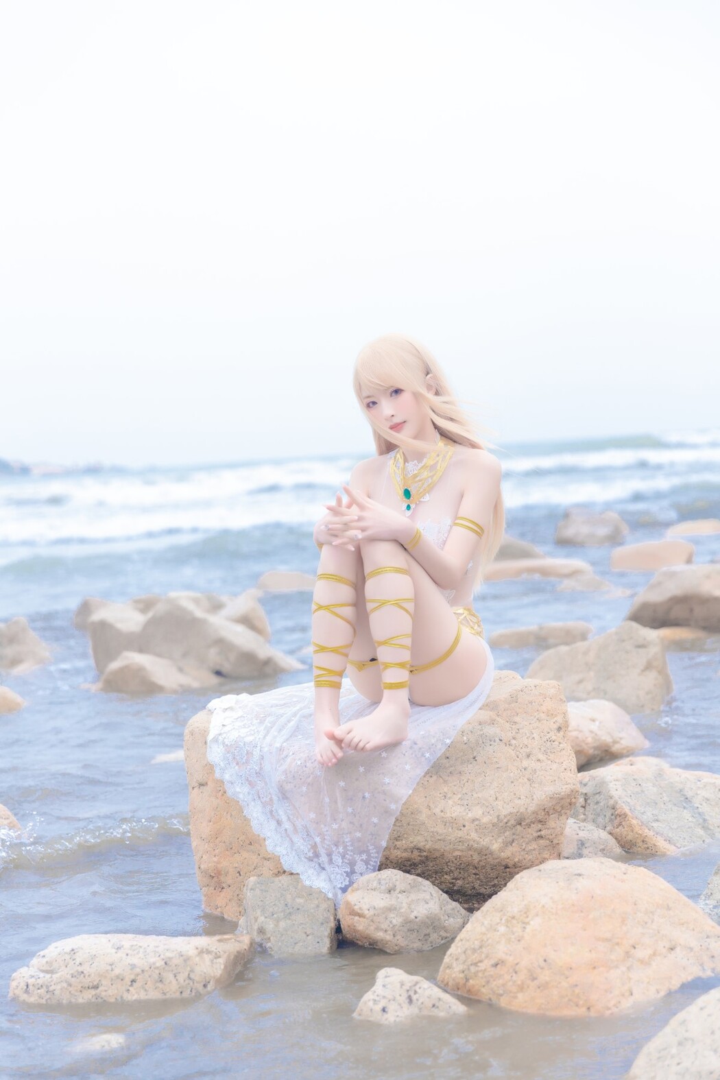 Coser@清水由乃 Vol.023 玛丽萝丝 白色泳衣